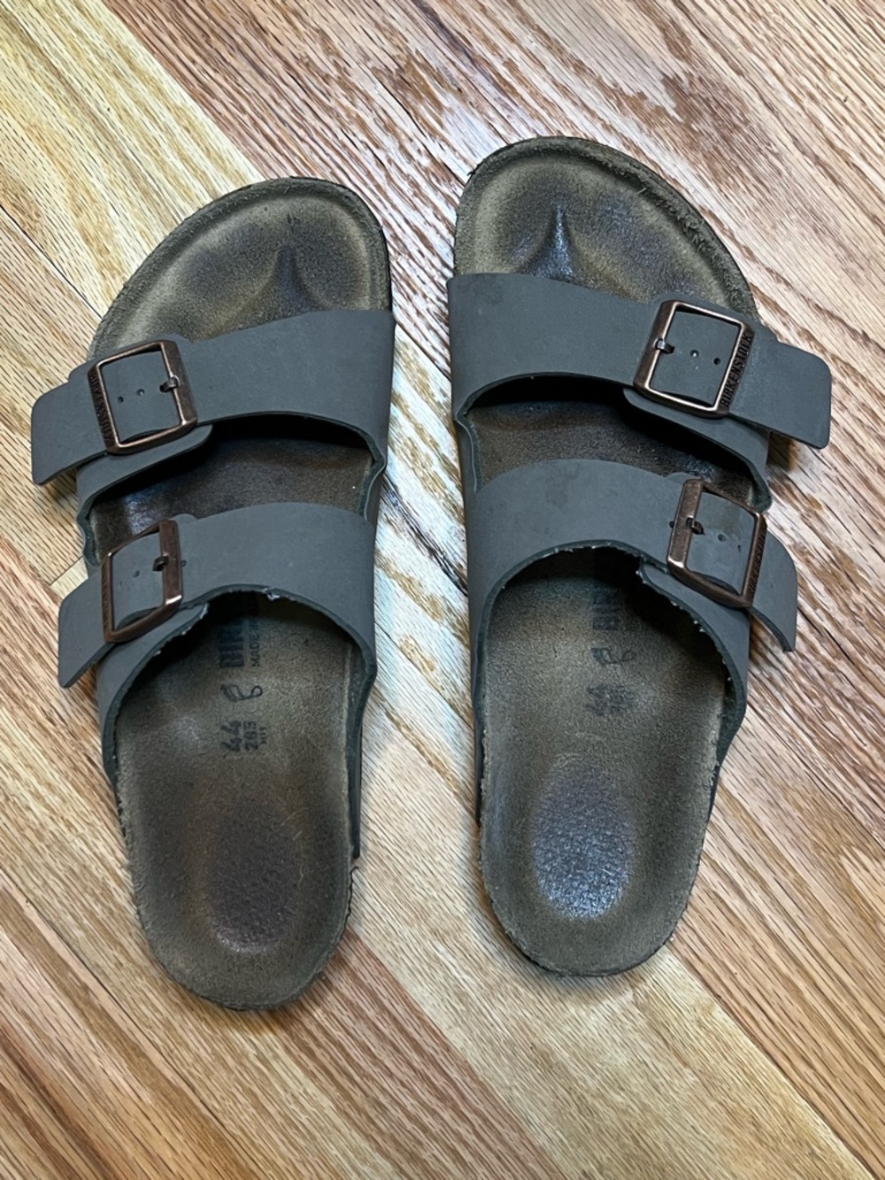 Faux Leather Vegan Birkenstock - sage green
